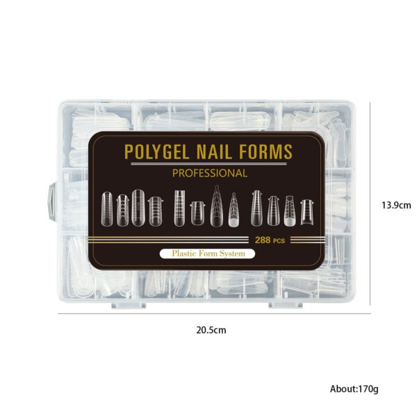 288pcs Dual Nail Forms False Tips Sticker Set For Gel Extension Quick Building French Nails Mold Manicure Tools Home Salone DIY - Image 7