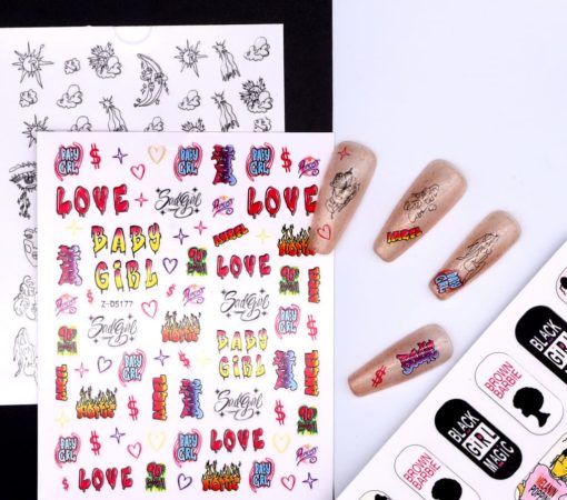 Designer nail sticker wholesale from focusnail